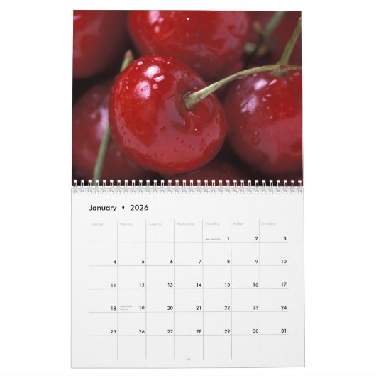 Agenda voor gezonde fruitfotografie kalender (Jan 2026)