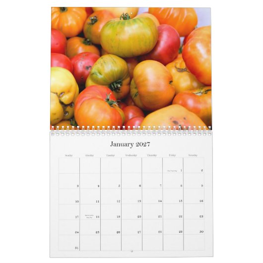 Agenda voor gezonde voeding 2011 kalender (Jan 2027)