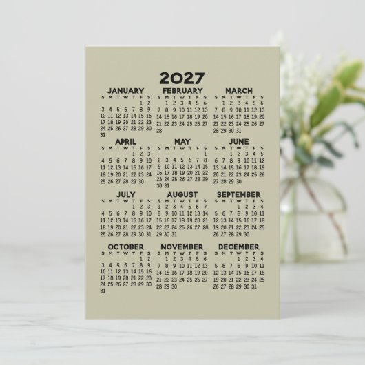Agenda voor het hele jaar - MCM-patroon op achterk Programmakaart (Staand voorkant)