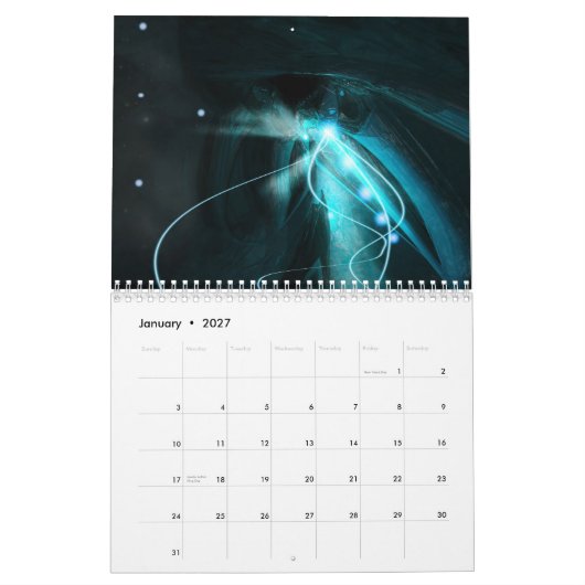 Agenda voor Hyper Gama-ruimten Kalender (Jan 2027)