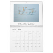 agenda voor kleurrijke cow-schilderijen kalender (Jan 2026)