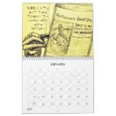  agenda voor koffie-advertenties kalender (Jan 2027)