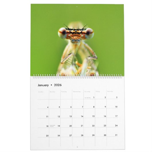 Agenda voor libellen kalender (Jan 2026)