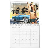 Agenda voor meisjes en auto's kalender (Feb 2027)