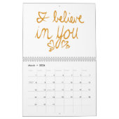 Agenda voor positieve bevestigingen kalender (Mar 2026)