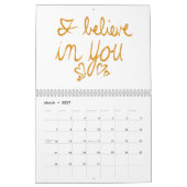 Agenda voor positieve bevestigingen kalender (Mar 2027)