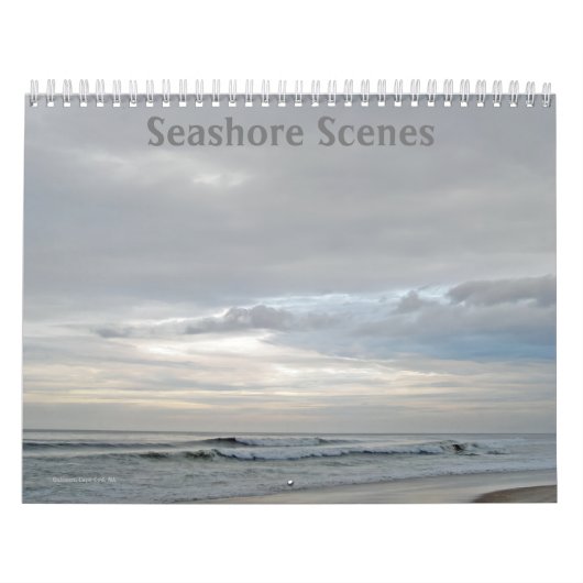 Agenda voor scènes aan de kust kalender (Hoes)