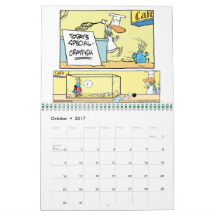 Agenda voor Swamp Cartoon Character Animals Kalender
