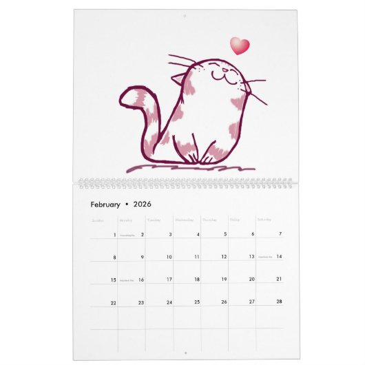 Agenda voor toegewezen foto's kalender (Feb 2026)