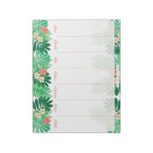 Agenda voor Tropische weekplanning Notitieblok (Linkerzijde)