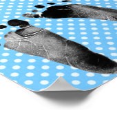 Agenda voor vervaldatum met voetafdruk Poster (Hoek)