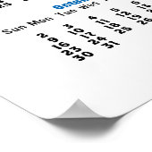  agenda voor verzamelaarsclub poster (Hoek)