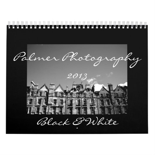 Agenda voor zwart-wit 2013 kalender (Hoes)