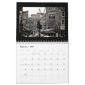 Agenda voor zwart-wit 2013 kalender (Feb 2027)
