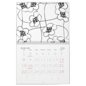 Agenda voor zwart-wit 2015 kalender (Feb 2026)