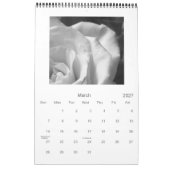 Agenda voor zwart-wit rozen 2009 kalender (Mar 2027)