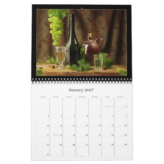 Agenda wijn 2011 kalender (Jan 2027)