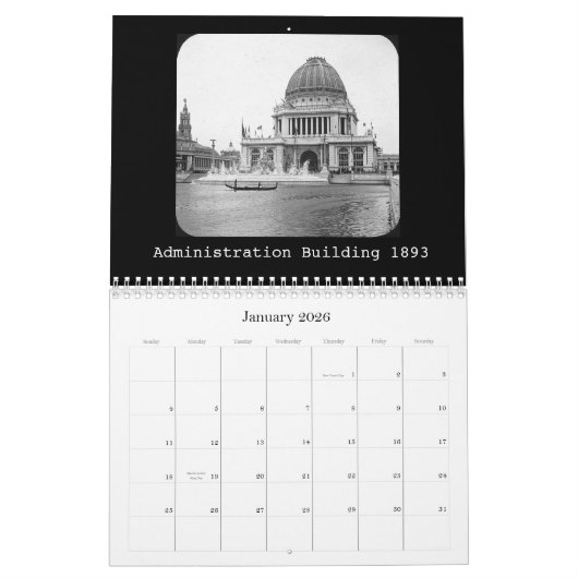 Agenda-World's Fair 1893 Kalender (Jan 2026)