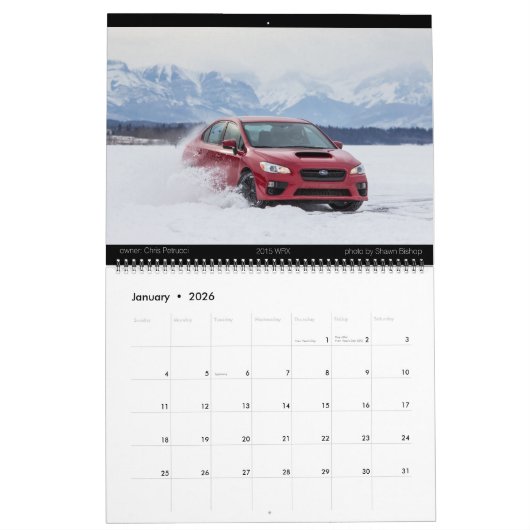 Agenda WSC 2016 Kalender (Jan 2026)