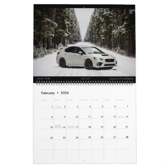 Agenda WSC 2016 Kalender (Feb 2026)