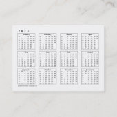 AGENDA Zakkaart Visitekaartje (Achterkant)