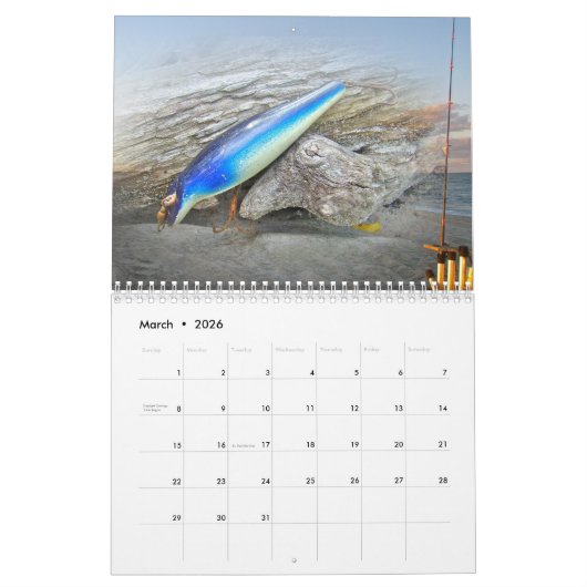 Agenda - Zaltwater Lures Kalender (Mar 2026)