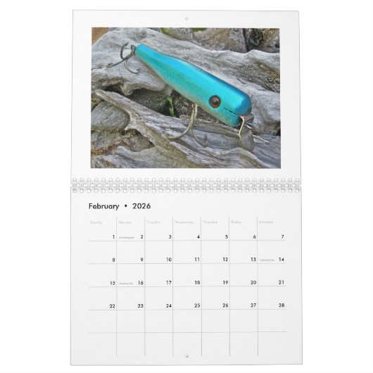 Agenda -  zoutwaterkleuren kalender (Feb 2026)