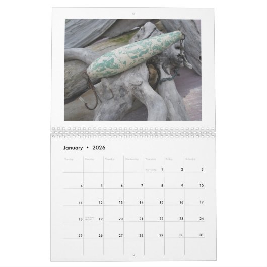 Agenda -  zoutwaterkleuren kalender (Jan 2026)