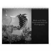 Agenda zwart/wit, Floral en stilstaand leven Kalender (Hoes)