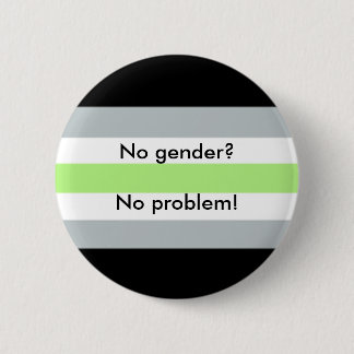 Agender-Button Ronde Button 5,7 Cm