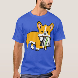 Agender Corgi Agender Pride Vlag T-shirt