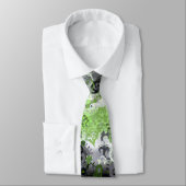 Agender dragon damask - Agender pride flag kleuren Stropdas (Gebonden)