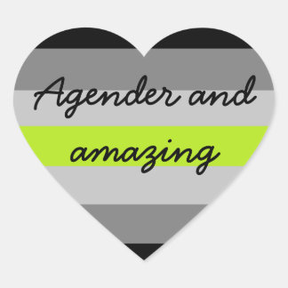 Agender en Amazing Sticker