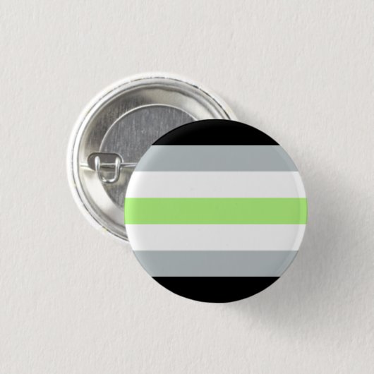 Agender Flag Badge Ronde Button 3,2 Cm (Voorkant /achterkant)