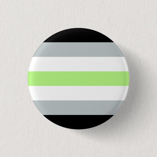 Agender Flag Badge Ronde Button 3,2 Cm (Voorkant)