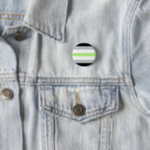 Agender Flag Badge Ronde Button 3,2 Cm (In situ)