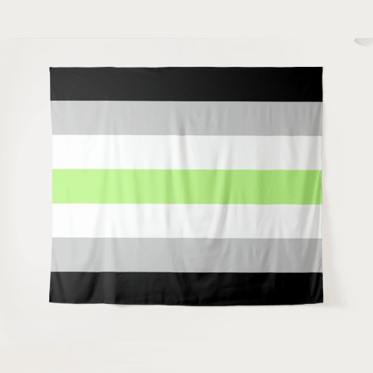 Agender Flag Extra Grote LHBT Wandkleed (Voorkant (horizontaal))