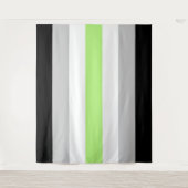Agender Flag Extra Grote LHBT Wandkleed (Voorkant)