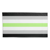 Agender Flag King Pillow Hoesje Kussensloop (Achterkant-Rechts)