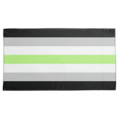 Agender Flag King Pillow Hoesje Kussensloop (Voorkant-Rechts)