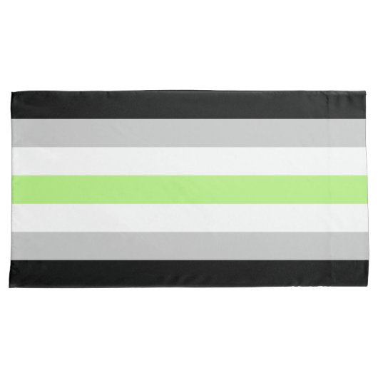 Agender Flag King Pillow Hoesje Kussensloop (Voorkant-Rechts)