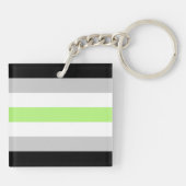 Agender Flag Sleutelhanger (Achterkant)