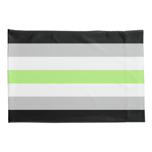 Agender Flag Standaard Kussen Hoesje Kussensloop (Achterkant-Rechts)