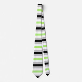 Agender Flag Striped Pride Stropdas