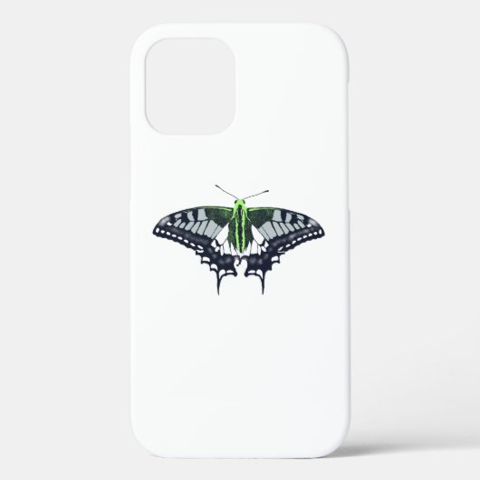 Agender Flag Swallowtail Butterfly Case-Mate iPhone Case (Achterkant)