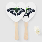 Agender Flag Swallowtail Butterfly Handwaaier (Voorkant en achterkant)