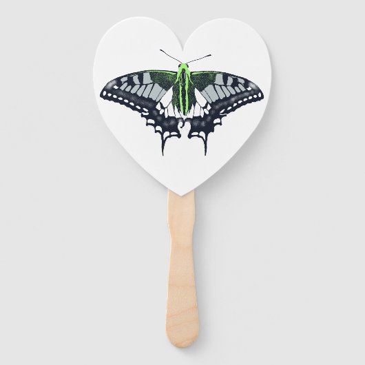 Agender Flag Swallowtail Butterfly Handwaaier (Voorkant)