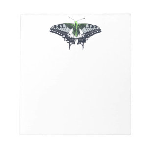 Agender Flag Swallowtail Butterfly Notitieblok