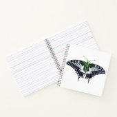 Agender Flag Swallowtail Butterfly Notitieboek (Binnen)