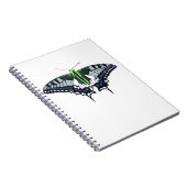 Agender Flag Swallowtail Butterfly Notitieboek (Rechterzijde)